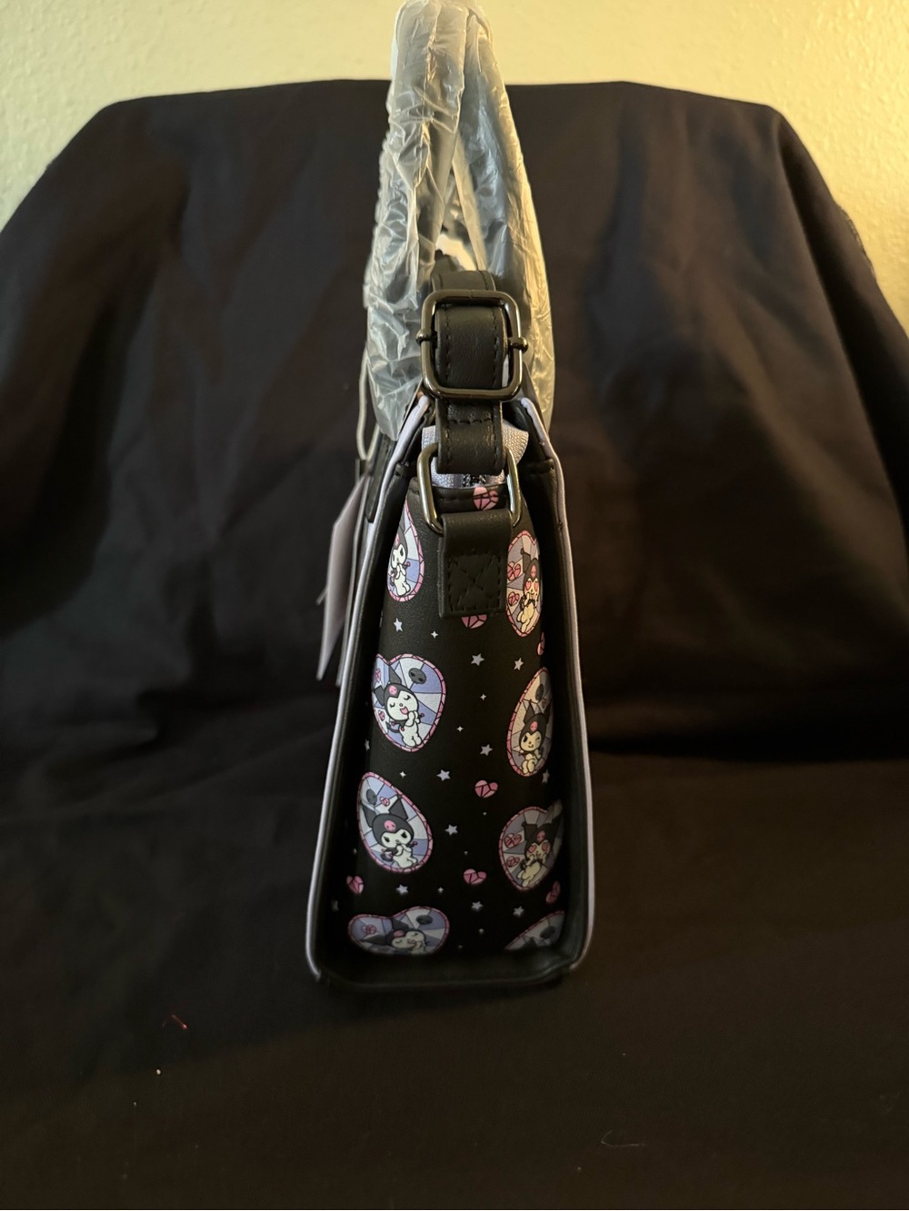 Loungefly Sanrio Kuromi Stained Glass Satchel Crossbody Bag | NWT - Picture 3 of 8